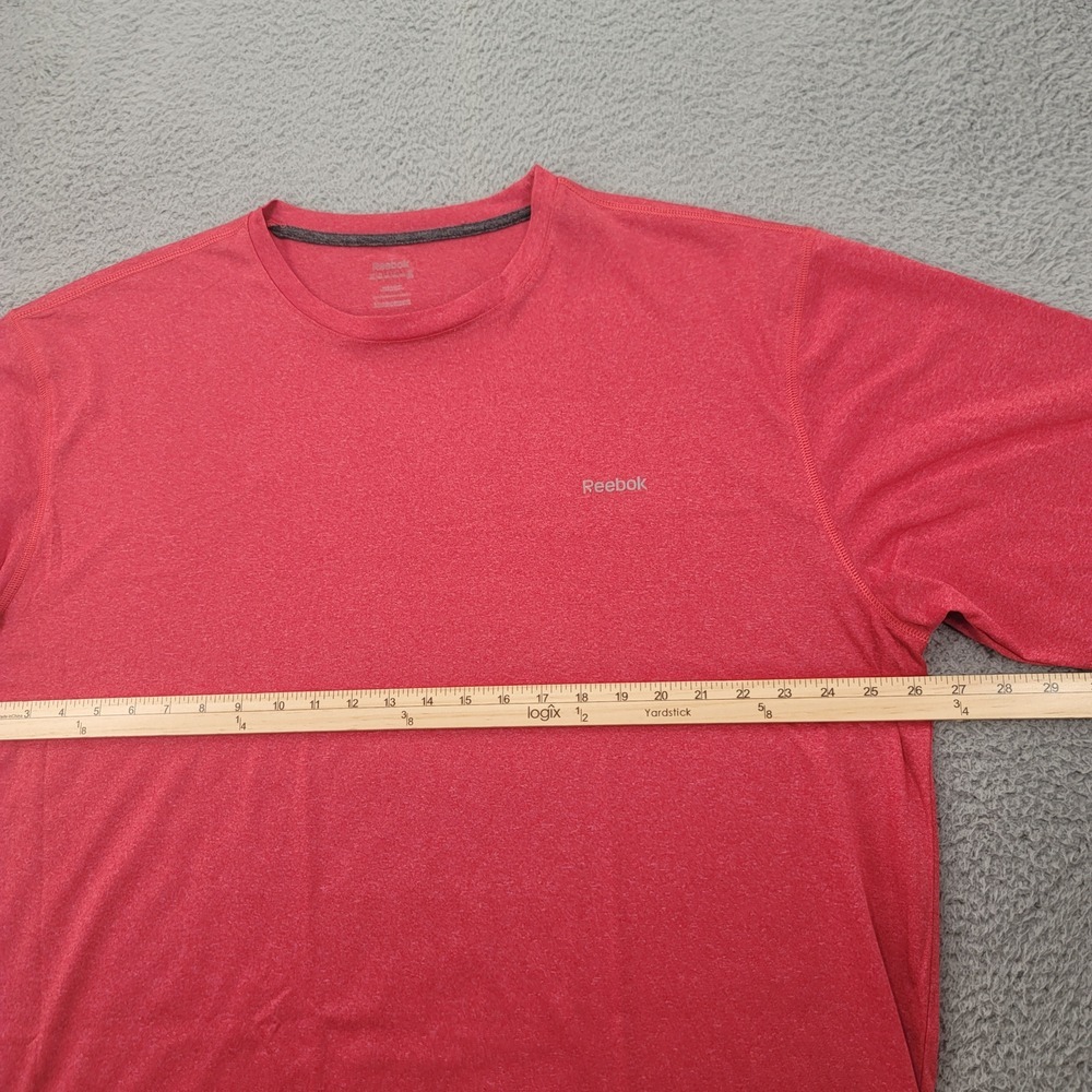 Reebok Shirt Mens 3XL‎ Red Tee Crew Neck Short Sleeve Sports Running Walking - Picture 10 of 12